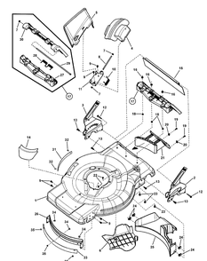 Group, Mower Deck Diagram and Parts List for 7800667-LP7800667-JM36 2010 Briggs and Stratton Lawn Mower
